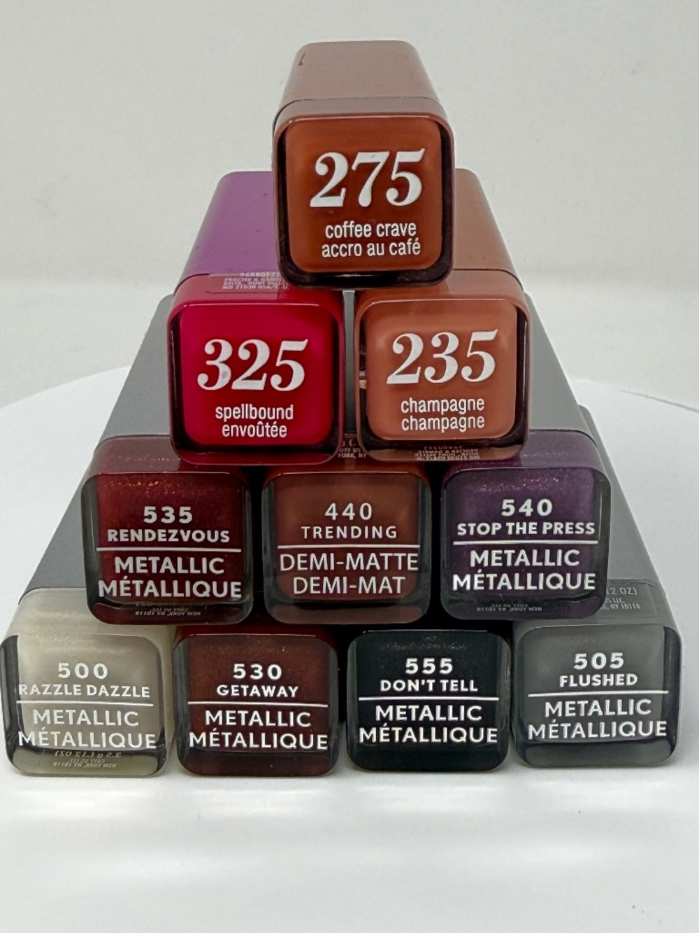 CoverGirl Lipstick Bundle – Pick 4 for $15 | Metallic & Demi-Matte - Your Choice